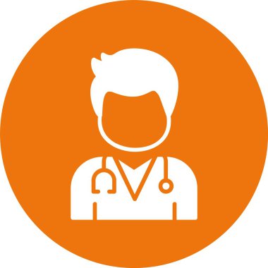 doktor vektör simgesi modern basit illüstrasyon 