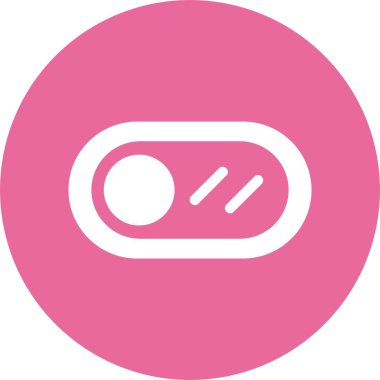 Düğme simgesini aç / kapat, vektör illüstrasyonu basit tasarım