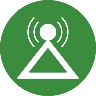 Brodcast. Web simgesi basit illüstrasyon