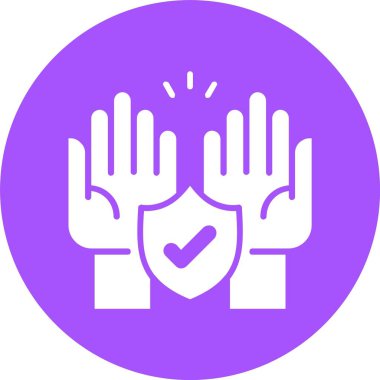 Güvenli ağ simgesi, basit vektör illüstrasyonu 