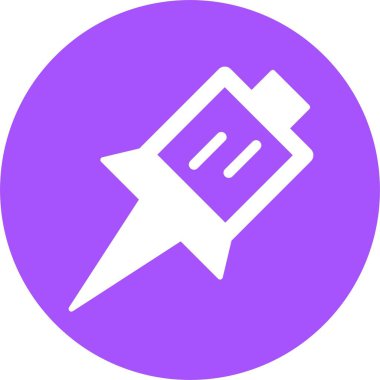 Pin ağ simgesi, basit vektör illüstrasyonu