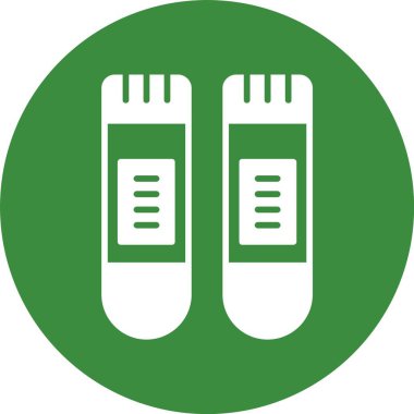 test tüpleri simgesi, vektör illüstrasyonu basit tasarım