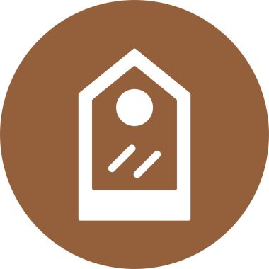 etiket web simgesi, basit vektör illüstrasyonu