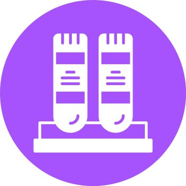 test tüpleri web simgesi vektör illüstrasyonu