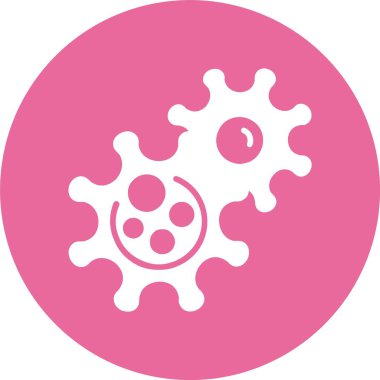 Virüs Web simgesi vektör illüstrasyonu