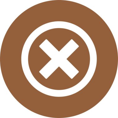 Crossmark Web simgesi vektör çizimi