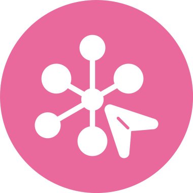 Etkileşimli web simgesi vektör illüstrasyonu