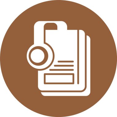 Audiobook web simgesi vektör çizimi