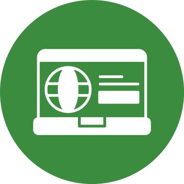 çevrimiçi web simgesi vektör illüstrasyonu