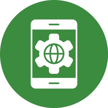 akıllı telefon simgesi, vektör illüstrasyonu basit tasarım