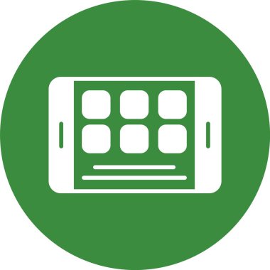 Mobil web simgesi vektör illüstrasyonu