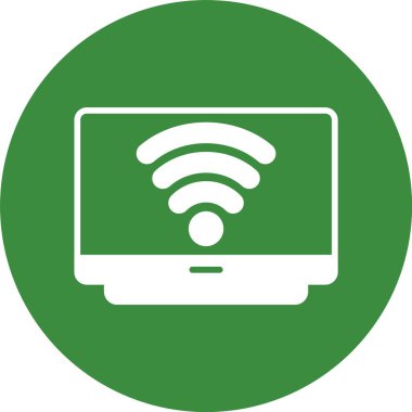 Akıllı televizyon. Web simgesi basit illüstrasyon