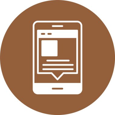 Gönder. Web simgesi basit illüstrasyon