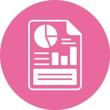 silo rapor simgesinin vektör illüstrasyonu