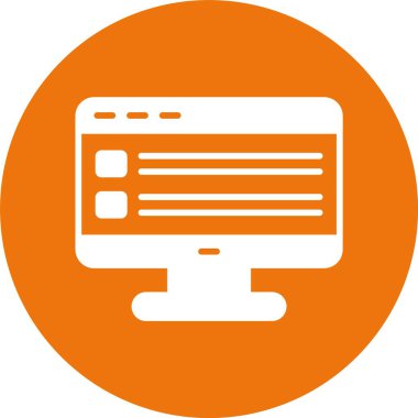 Beslen. Web simgesi basit illüstrasyon