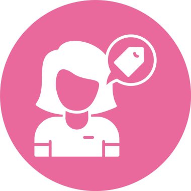 Etiketlenmiş. Web simgesi basit illüstrasyon