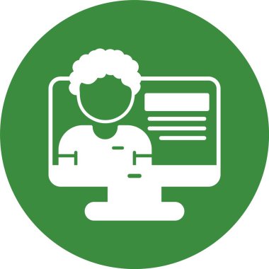 Vektör illüstrasyon simgesi Kullanıcı Profili