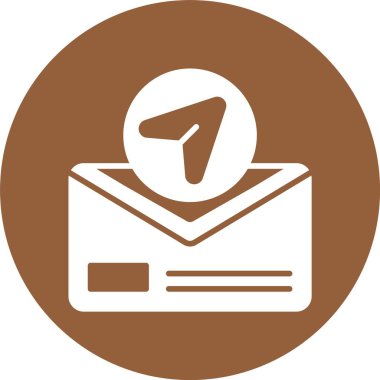 Gönder. Web simgesi basit illüstrasyon