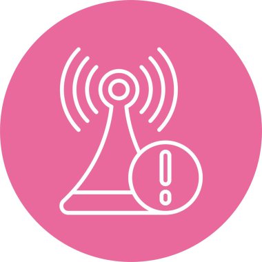 Bağlantı koptu. Web simgesi basit illüstrasyon