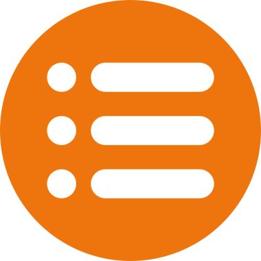 Menü web simgesi, basit vektör illüstrasyonu