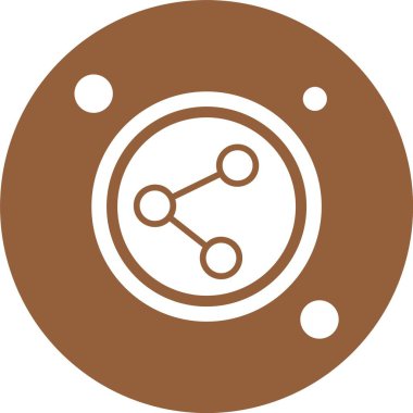 Bağlantı Düğmesi simgesi, vektör illüstrasyonu basit tasarım