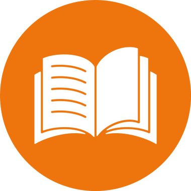 kitap simgesi, vektör illüstrasyonu basit tasarım