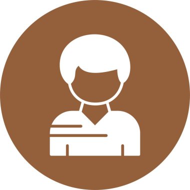 kullanıcı. Web simgesi basit illüstrasyon