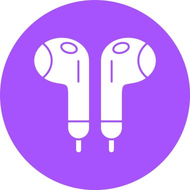 kulaklık simgesi vektör illüstrasyonu 