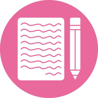 El yazısı. Web simgesi basit illüstrasyon