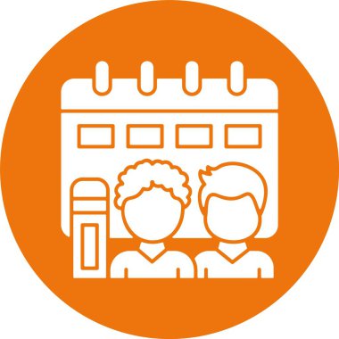 Toplum okuma etkinliği. Web simgesi basit illüstrasyon