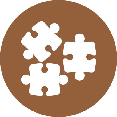 Bulmaca simgesi, vektör illüstrasyonu 