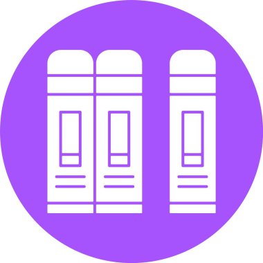 Kitap serisi simgesi, vektör illüstrasyonu basit tasarım