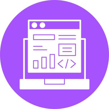 Kod açma simgesi, vektör illüstrasyonu basit tasarım