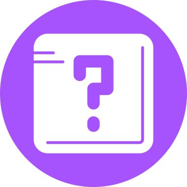 Soru işareti simgesi, vektör illüstrasyonu basit tasarım