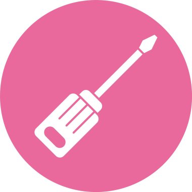 Tornavida web simgesi, basit vektör illüstrasyonu