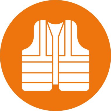 Güvenlik Yelekleri ikonu vektör çizimi.