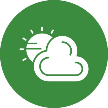 hava durumu web simgesi, basit vektör illüstrasyonu.