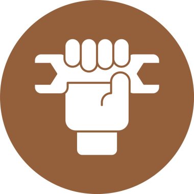 Çalışma Hakları Sembol Web simgesi, basit vektör illüstrasyonu.