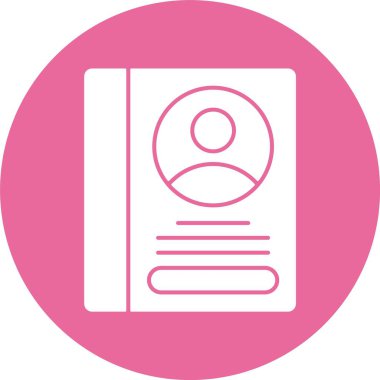 Çalışan El Kitabı web simgesi, basit vektör illüstrasyonu.