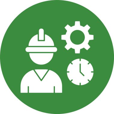 Adil Çalışma Ağı Simgesi, basit vektör illüstrasyonu.