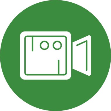 video kamera ikonu vektör illüstrasyonu 