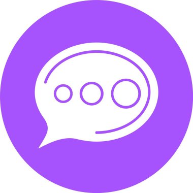 kabarcık sohbet iletişim ikonu vektör çizimi 