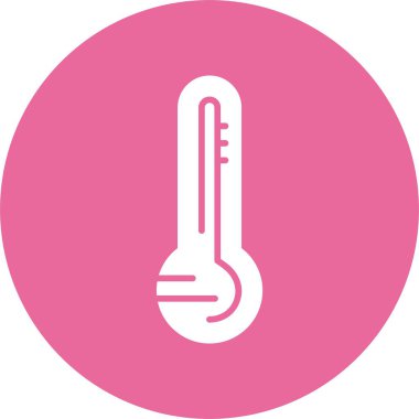 Termometre. Web simgesi basit illüstrasyon