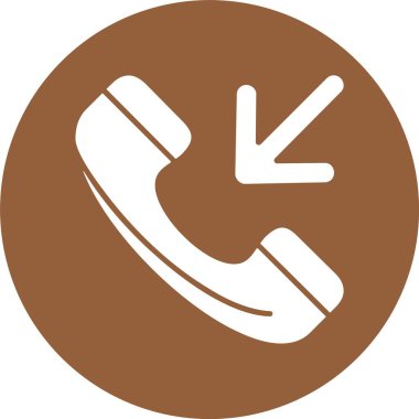 Arama telefon simgesinin vektör illüstrasyonu 