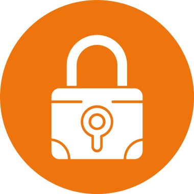 Kilit. Web simgesi basit illüstrasyon 