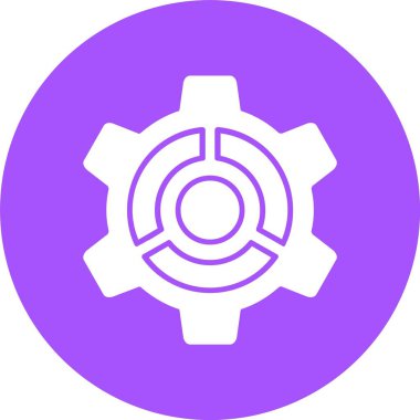 ayarlar dişli ağ simgesi, basit vektör illüstrasyonu