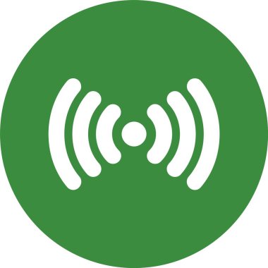 Sinyal ağ simgesi, basit vektör illüstrasyonu