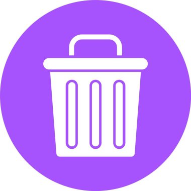 Çöp kutusu vektör illüstrasyonuName 