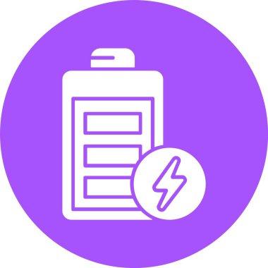 Pil web simgesi, vektör çizim