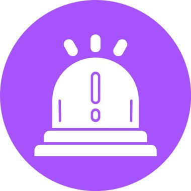 Siren Alarmı simgesi, vektör illüstrasyonu basit tasarım